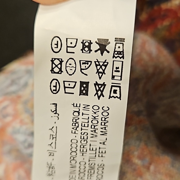 💕ZARA💕 Printed Midi Dress 8913/829 ~ Brick Multi-Color Abstract Print Small - Picture 15 of 15